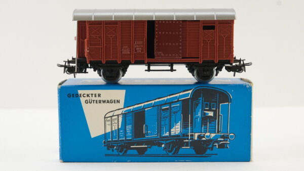Märklin H0 4605 Gedeckter Güterwagen "braun" mit Bremserhaus  K3 der DB