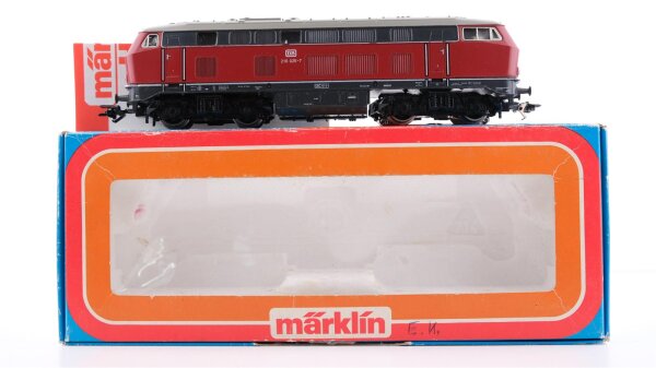 【ヴィンテージ】MARKLIN DB 216 025-7 ディーゼル機関車 Märklin H0 3075 Diesellokomotive BR 216 025-7 DB Wechselstrom