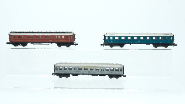 Arnold N Konvolut Personenwagen Silberling 1./2.Kl., Wohn Schlafwagen, Schlafwagen DB, DRG