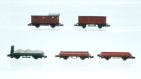 Arnold N Konvolut Güterwagen 2 x Niederbordwagen,...