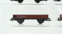 Roco H0 Konvolut Niederbordwagen Klappdeckelwagen mit Bremserhaus DB