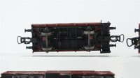 Lima/Unbekannt H0 Konvolut Niederbordwagen mit Bremserhaus Gedeckter Güterwagen Niederbordwagen Flachwagen DB/FS/u.a.