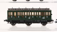 Fleischmann H0 Konvolut Personenwagen 4 x Abteilwagen 3.Kl. "Köln" DRG (Kupplungen fehlen teilweise)