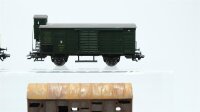 Märklin H0 Konvolut Gedeckter Güterwagen mit Bremserhaus Kolonialwagen "Dallmayr-Kaffee" Gedeckter Güterwagen mit Bremserbühne "Osram" Gedeckter Güterwagen (gesupert) K.Bay.Sts.B./Länderbahn