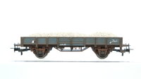 Märklin H0 Konvolut Niederbordwagen Niederbordwagen mit Ladung (Kies Fässer) DB