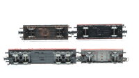Märklin H0 Konvolut Niederbordwagen Niederbordwagen mit Ladung (Kies Fässer) DB