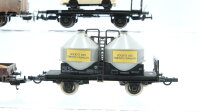 Unbekannt/Lima H0 Konvolut Flachwagen mit Citroen-Transporter "Rotes Kreuz" Gedeckter Güterwagen mit Bremserhaus Silowagen Niederbordwagen mit Bremserhaus und Ladung DR/FS/SNCF