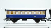 Kleinbahn H0 Konvolut Personenwagen Packwagen beige-blau Länderbahn