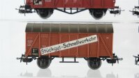 Märklin H0 Konvolut Hochbordwagen mit Bremserhaus...