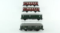 Märklin H0 Konvolut Personenwagen 2.Kl. rot...