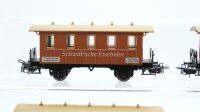 Märklin H0 Konvolut "Schwäbsche Eisenbahn" Personenwagen braun Länderbahn