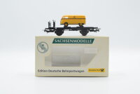 Sachsenmodelle H0 015901 Flachwagen Xf mit VW Transporter...