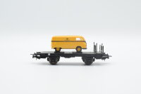 Sachsenmodelle H0 015901 Flachwagen Xf mit VW Transporter...