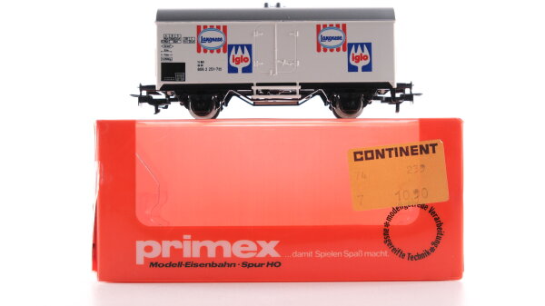 Primex H0 4557 Kühlwagen Langnese iglo DB