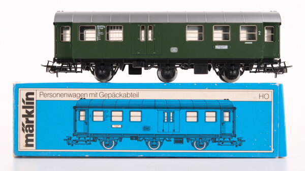 Märklin H0 4080 Personenwagen mit Gepäckabteil 2.KL BD3yge der DB
