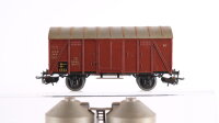 Märklin H0 Konvolut Güterwagen Kranwagen mit Schutzwagen, Braunkohlenstaubwagen, 2 x gedeckte Güterwagen 1 x Schlussbeleuchtung DB