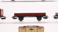 Märklin H0 Konvolut Güterwagen Schwerlastwagen mit Kiste, Schiebewandwagen "DB Cargo", Hochbordwagen, Niederbordwagen DB