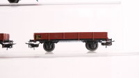 Märklin H0 Konvolut Güterwagen Schwerlastwagen mit Kiste, Schiebewandwagen "DB Cargo", Hochbordwagen, Niederbordwagen DB