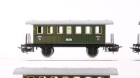 Märklin H0 Konvolut Personenwagen 5 x Donnerbüchse grün, 2 x Donnerbüchse rot/beige