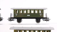 Märklin H0 Konvolut Personenwagen 5 x Donnerbüchse grün, 2 x Donnerbüchse rot/beige