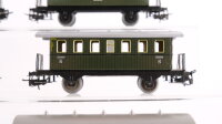 Märklin H0 Konvolut Personenwagen 5 x Donnerbüchse grün, 2 x Donnerbüchse rot/beige