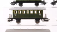 Märklin H0 Konvolut Personenwagen 5 x Donnerbüchse grün, 2 x Donnerbüchse rot/beige