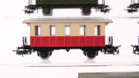 Märklin H0 Konvolut Personenwagen 5 x Donnerbüchse grün, 2 x Donnerbüchse rot/beige