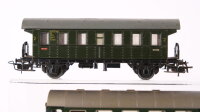 Märklin H0 Konvolut Personenwagen 2 x Personenwagen 4002 Stg 2.Kl., Mitteleinstiegswagen (1 Fenster lose), Gepäckwagen DD,DRG, Länderbahn