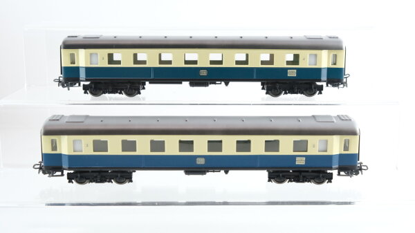 Märklin H0 Konvolut Personenwagen 2 x Reisezugwagen türkis/beige 2.Kl. DB (Ritter Restauration)