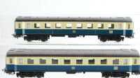 Märklin H0 Konvolut Personenwagen 2 x Reisezugwagen türkis/beige 2.Kl. DB (Ritter Restauration)