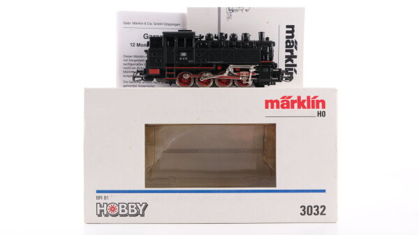 Märklin H0 3032 Tenderlokomotive BR 81 der DB Wechselstrom Analog