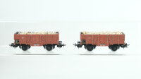Märklin H0 Konvolut Güterwagen 2 x Hochbordwagen braun Schotterladung 311