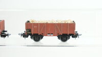 Märklin H0 Konvolut Güterwagen 2 x Hochbordwagen braun Schotterladung 311
