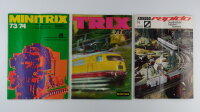 3 N-Spur Kataloge Arnold 1971/72 + Minitrix 1971/72 +...