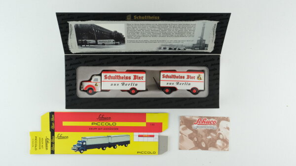 Schuco 05763 Piccolo Krupp Kastenwagen "Schultheiss Bier" (1:90)