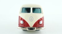 Schuco 01971 Micro Racer 1029 VW Bully Kastenwagen "Fulda Reifen" rot/beige