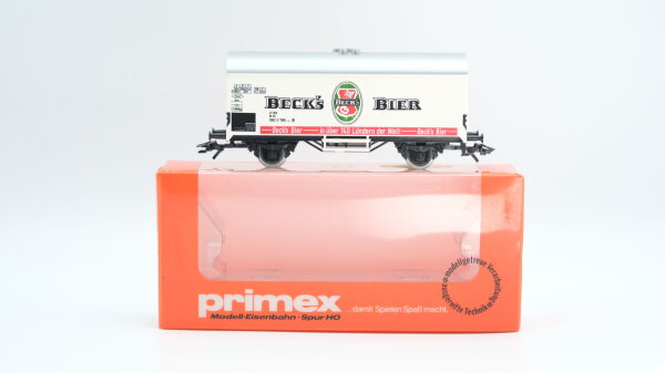 Primex H0 4548 Bierwagen BECKs BIER (Kühlwagen)  Ichqrs 377 der DB