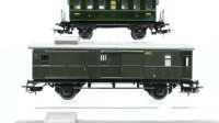 Märklin H0 Konvolut Personenwagen "327" 3. Kl. Packwagen "3294, 4003" Blech Länderbahn