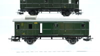 Märklin H0 Konvolut Personenwagen "327" 3. Kl. Packwagen "3294, 4003" Blech Länderbahn