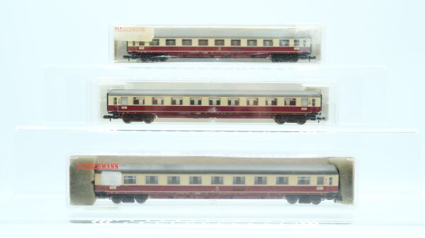 Fleischmann N Konvolut  Personenwagen TEE Abteilwagen teilw. beleuchtet DB
