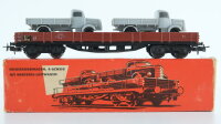 Märklin H0 4515 Niederbordwagen mit Lkw  00t...