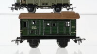 Märklin H0 Konvolut Hochbordwagen mit Bremserhaus "311" Güterzugbegleitwagen "310" Schotterwagen "367" Güterwagen "390" alt Länderbahn