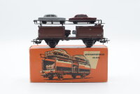 Märklin H0 315/4G Autotransportwagen Off 52 beladen DB