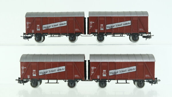 Unbekannt H0 Konvolut Gedeckte Güterwagen "Stückgut Schnell Verkehr" DB
