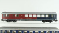 Märklin/Primex H0 Konvolut Grossraumpersonenwagen 1.Kl blau Abteilwagen mit Speiseraum 1.Kl. DB