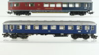 Märklin/Primex H0 Konvolut Grossraumpersonenwagen 1.Kl blau Abteilwagen mit Speiseraum 1.Kl. DB