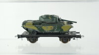 Märklin/u.a. H0 Konvolut Güterwagen Militärtransport mit Kranwagen teilw. Eigenbau DB, u.a.