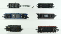 Märklin/u.a. H0 Konvolut Güterwagen Militärtransport mit Kranwagen teilw. Eigenbau DB, u.a.