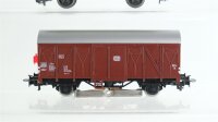 Märklin H0 Konvolut Kühlwagen Bierwagen "Alpirsbacher" Gedeckter Güterwagen mit Zugschluß Containertragewagen "Märklin" DB