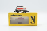 Herkat N 1403 Kesselwagen Schienenreinigungswagen Esso DB